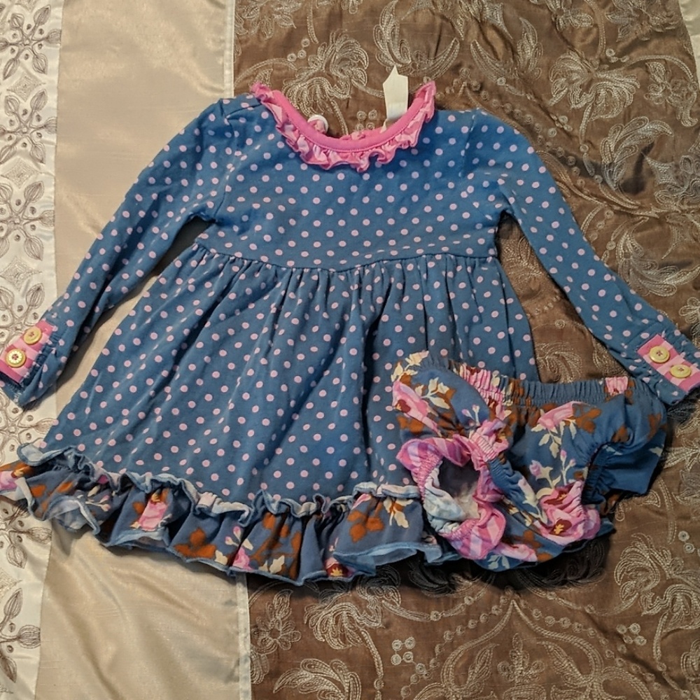 [SOLD-X POSTED] Matilda Jane Dress & Diaper Cover